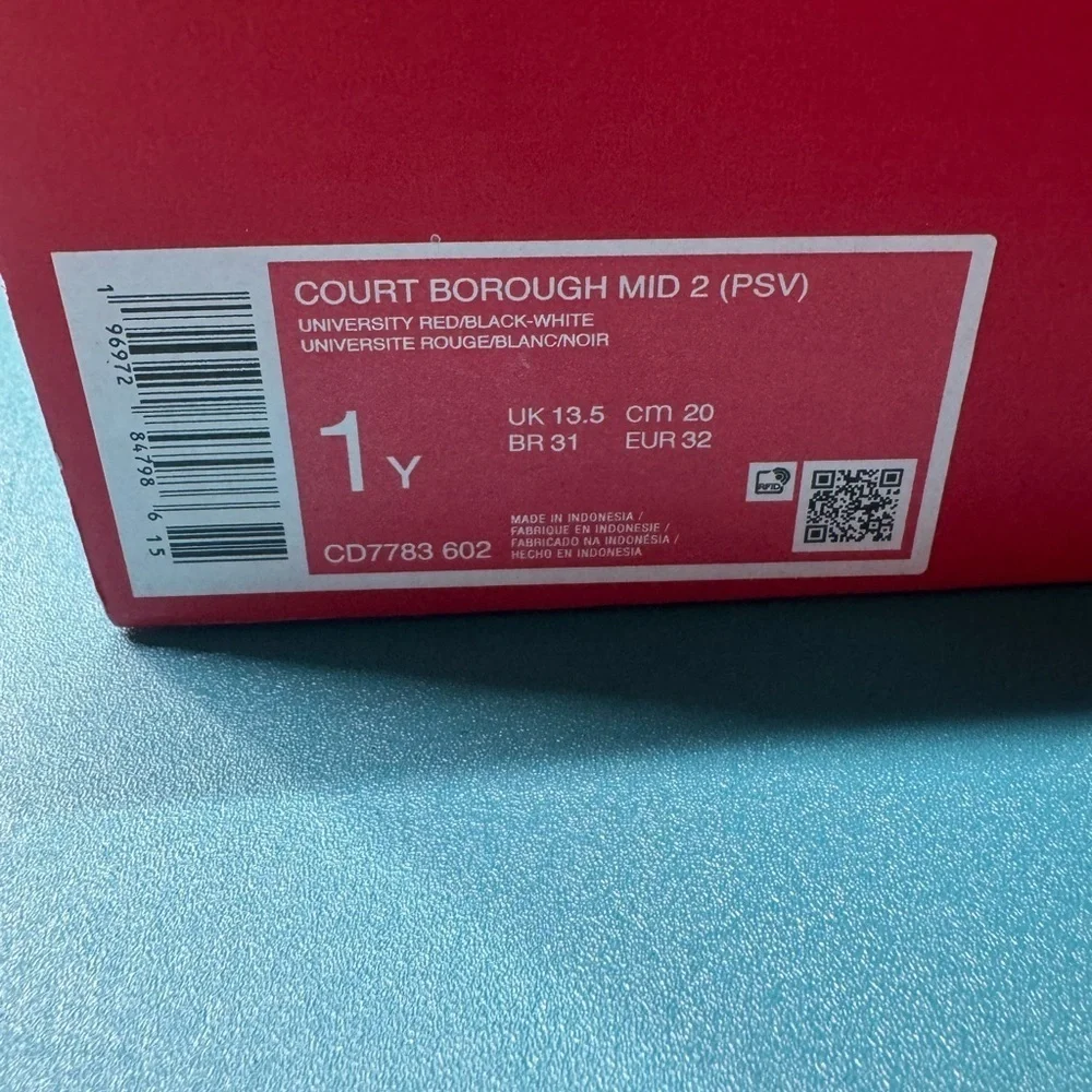 Nike Kids Shoes - Red and Black size 1Y